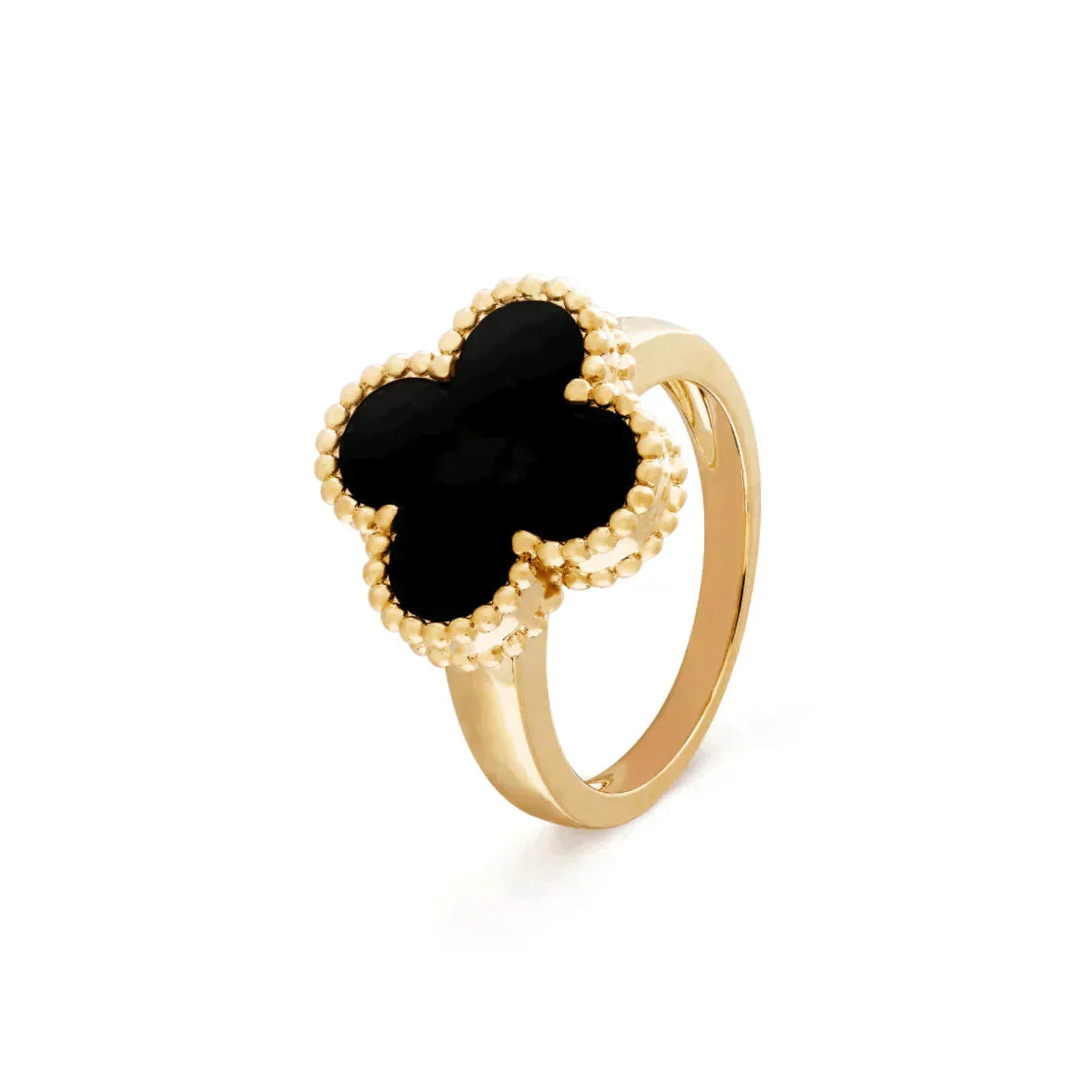 [⭐DORISW] CLOVER ONYX RING