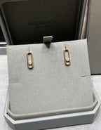 [[⭐DORISW] ] MOVE UNO SMALL 1 DIAMOND EARRINGS