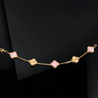 [[⭐DORISW] ]New  CLOVER 5 MOTIFS  PINK MOP BRACELET COLLECTION