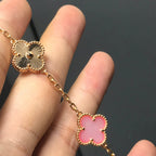 [[⭐DORISW] ]New  CLOVER 5 MOTIFS  PINK MOP BRACELET COLLECTION