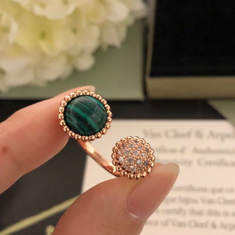 [⭐DORISW] PERLEE COULEURS DIAMANT-RING AUS ROSÉGOLD MIT ZWISCHEN-DEN-FINGERN-DESIGN