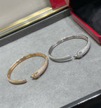 [⭐DORISW] PANTHERE FULL DIAMOND OPEN BRACELET