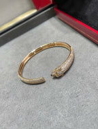 [⭐DORISW] PANTHERE FULL DIAMOND OPEN BRACELET