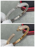 [⭐DORISW] PANTHERE FULL DIAMOND OPEN BRACELET