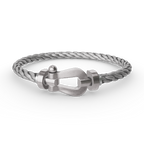 [⭐DORISW] FORCE LARGE HORSESHOE NO DIAMOND BRACELET SILVER