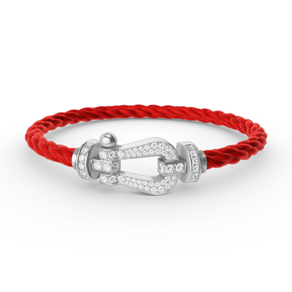 [⭐DORISW] FORCE LARGE HORSESHOE FULL DIAMOND BRACELET SILVER
