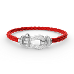 [⭐DORISW] FORCE LARGE HORSESHOE FULL DIAMOND BRACELET SILVER