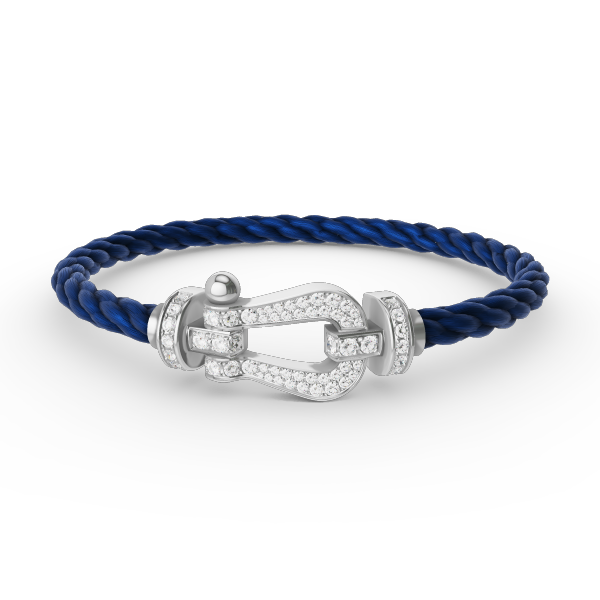 [⭐DORISW] FORCE LARGE HORSESHOE FULL DIAMOND BRACELET SILVER