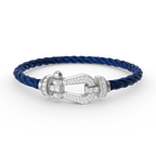 [⭐DORISW] FORCE LARGE HORSESHOE FULL DIAMOND BRACELET SILVER
