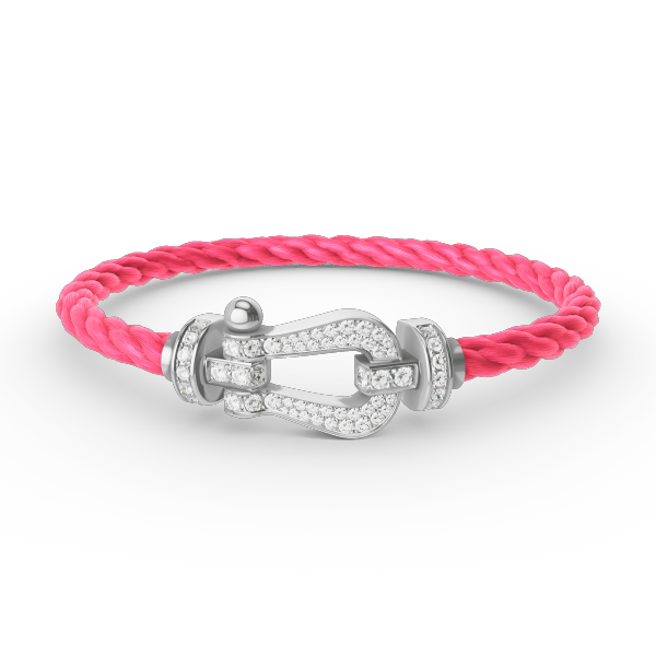 [⭐DORISW] FORCE LARGE HORSESHOE FULL DIAMOND BRACELET SILVER