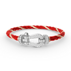 [⭐DORISW] FORCE LARGE HORSESHOE FULL DIAMOND BRACELET SILVER