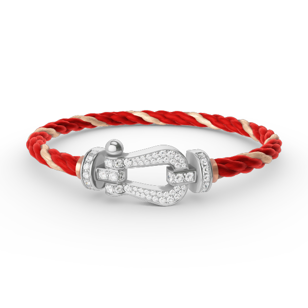 [⭐DORISW] FORCE LARGE HORSESHOE FULL DIAMOND BRACELET SILVER