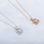 [⭐DORISW]FIOREVER HALSKETTE MIT DIAMANT-MITTELSTEIN
