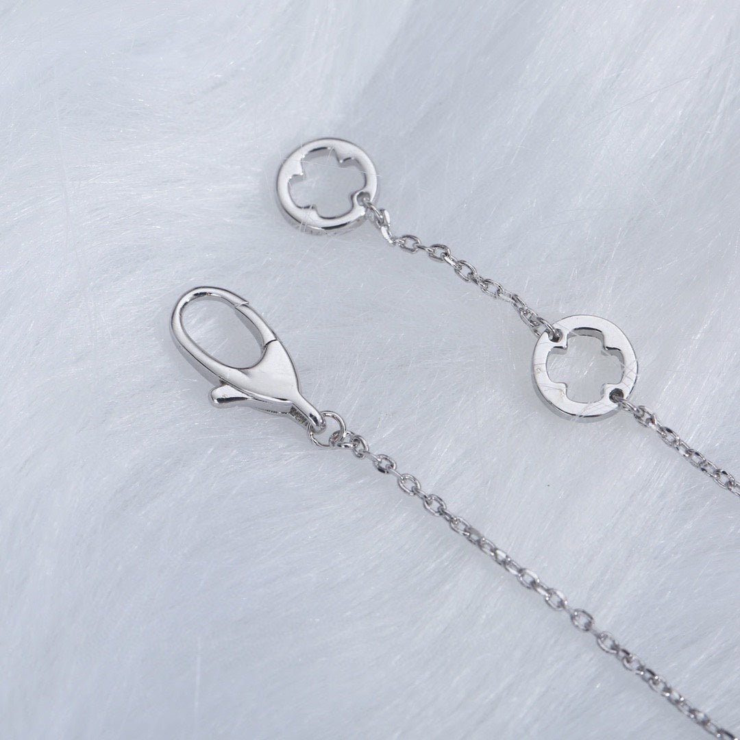 [⭐DORISW]FIOREVER HALSKETTE MIT DIAMANT-MITTELSTEIN