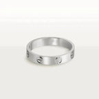 [⭐DORISW] LOVEリング 4MM 1ダイヤモンド シルバー