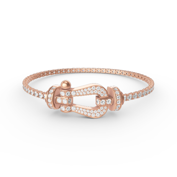[⭐DORISW] FORCE GROSSES HUFEISEN FULL DIAMOND TENNISARMBAND